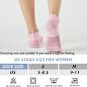 FITRELL 5-6 Pairs Ankle Running Socks for Women Athletic Cushioned Low Cut Tab Sports Socks (M)