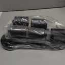 6 Light Track Lighting Fixtures Ceiling, Matte Black Kichen Track Lighting Fixtures with Rotatable Light Heads, Upgrade Light Poles, Modern LED Sopt Lights for Kitchen/Hallway, No GU10 Bulb