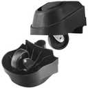 2 Pack 12388 Foot Caster & 12293 Caster Kit Compatible with Rid-GID 6 & 16 Gal Wet/Dry Vac Casters Wheels for Plate-Casters - Suitable for Part 20-Gallon Rigid Vacuum