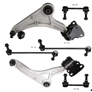 6 Front Lower Control Arms Sway Bar For 2013 - 2017 2018 Ford Fusion Lincoln MKZ