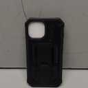 SOiOS for iPhone 13/14/15 Phone Case: for iPhone 16e Protective Cover with Built-in Kickstand | Heavy Duty Military Grade Hard Protection Shock Proof | Durable Dual-Layer Design Black