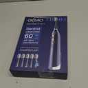 3-in-1 Upgraded Pro Flossing Toothbrush-Flosses, Vibrates and Oscillates(The 1st Tech), Electric Toothbrush with Water Flosser Equipe 5 Brush Heads, Plaque Removal for Sensitivity, Braces-Blue