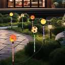 Solar Stake Lights, Outdoor Baseball Soccer Basketball Theme LED Lamp for Garden Yard Pathway Patio Walkway Landscape Festive Party Decor (Mix Balls)