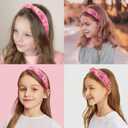 Canitor Knot Headbands for Girls Hair Accessories Sequin Glitter Hair Bands diademas para nias Hot Pink