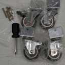 Heavy Duty Casters Set of 4,U Bracket Shaped 2inch Caster Wheels,Replacement for Baby Bed.Opening 25mm