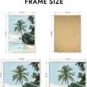Hongkee 19.7x27.6 Frame, Distressed White Wood Style, Wall Mounting