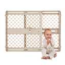 Toddleroo by North States - Supergate Ergo Baby Gate: Plastic Baby Gate for Stairs & Doorways - Adjustable Indoor Safety Gate - Made in USA - 26 to 42 Inches Wide - 26 Inches Tall - Sand