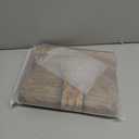 Fireplace Draft Cover for Winter Indoor Fireplace Blanket for Heat Loss Rustic Wooden Door Pattern Draft Stopper with Hook for Inside Insulated(Brown,36 x 32 Inch)