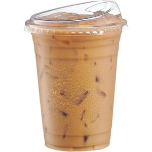 GUSTO Clear Plastic Cups with Lids [16 oz - 50 Count] - Disposable Iced Coffee Drink Cups with Strawless Sip Lids for Smoothies, Juices, and More - Formerly Comfy Package