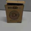 BESKAR USB Clip on Fan, Portable Small Fan with Cord Powered, 3 Speeds Strong Airflow, with Sturdy Clamp, Quiet Personal Desk Fan
