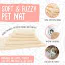 HuggleHounds Mat Cat & Dog Bed - Crate Pads for Dog Cages, Machine Washable Kennel Bed for Sleeping, Medium & Large Size Breeds - Large, 26" x 42"