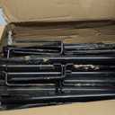 Newhouse Lighting NHSLP-4P String Light Pole Set of 4 | 9-ft.-8-in. Outdoor String Light Poles for Deck, Garden, Patio, or Backyard Decor | Outdoor Light Poles for String Lights and Patio Decorations (Black)