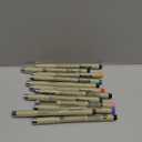 Sakura Pigma Micron pens 12 Fineliner Drawing Set (05 Assorted Color with Black Brush, 08, 01 & 05)