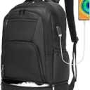 seyfocnia Gym Backpack for Men,Large Gym Bag with Shoe Compartment Lightweight Travel Workout Sports Backpack Water Resistant Carry on Backpack (22inch, Black)