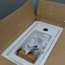 Wall Hung Basin Sink Small Cloakroom Basin Rectangle Ceramic Wash Basin Right Hand (Left Hand)