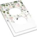 Green Pink Floral Flower Rustic Eucalyptus Leaves Wildflower Outlet Covers 1 Gang Duplex Light Switch Cover Decorative Switch Plates Electrical Receptacle Faceplate Wall Plate for Bedroom Living Room