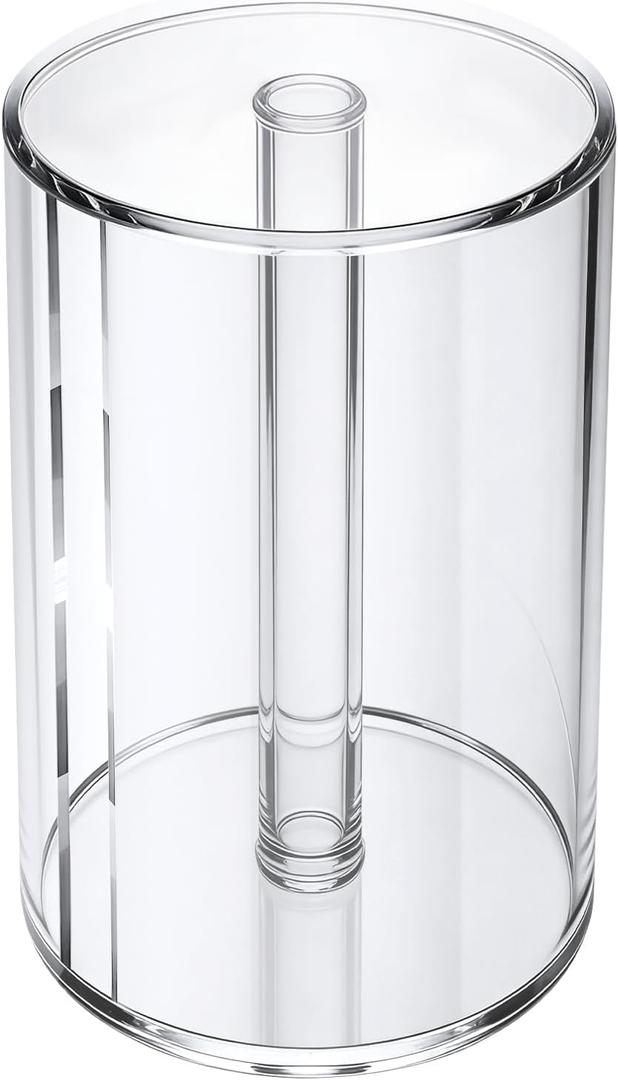 Kitchen Paper Towel Holder Countertop Acrylic Clear Toilet Paper Holder Stand for Bathroom Free Standing