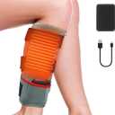 Leg Heating Pad, Portable Cordless Heated Knee Brace Warmers Wrap with Battery and 3 Temperature Settings Men Women