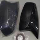 Side View Mirror Cover Compatible With Toyota Sienna 2021 2022 2023 2024 Rearview Mirrors Trim Exterior Car Accessories ABS 2PCS(Carbon Fiber Style)