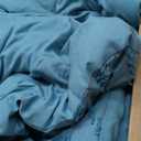 Andency Grayish Teal Comforter Set King Size, Boho Soft Warm Tufted Bedding Comforter Sets for King Size Bed, 3 Pieces Aesthetic Chevron Farmhouse Cute Bohemian Textured Bedding Set