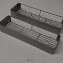 Kitsure X-Large Shower Caddy - 2 Pack Adhesive Shower Organizer, Rustproof Metal Shelves, No-Drill Bathroom Organizers and Storage, Silver