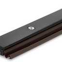 3' Adjustable Sill Cap for Therma-Tru Door,Sill Cap Threshold Replacement,Durable, Rot-Resistant, Wood-Grained Texture (Black Wood Composite),SCA4HU30SCA3MU30