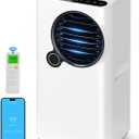 Portable Air Conditioners, 16000 BTU Smart Room Air Conditioner with Cooling/Dehumidifier/Fan, auto Oscillation, 24-Hour Timed Remote Control (White Blue)