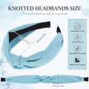 obeoby 8Pcs Girls Headbands, Knotted Headbands for Teen Girls Outdoor Outfit Light Multicolor Series Summer Hairband Mothers Day Gifts for Daughter Hair Accessories Trendy Stuff