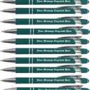GIFTS INFINITY Personalized Metal Ball Point Pen Stylus Engraving Set of 12 (Green)
