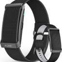 Smart Bracelet, Health Fitness & Activity Tracker with All-Day Continuous Heart Rate/Blood Pressure Monitor, Sleep Tracker, 170+ Sport Modes, 60 Day Battery & Free App, IP68 Smart Band for Android IOS (Black)