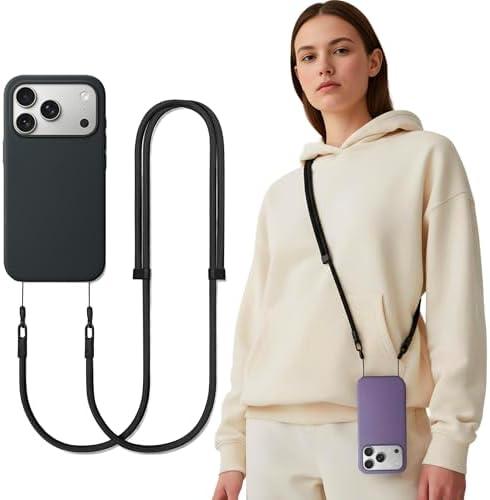 iBestgol Phone Lanyard Crossbody Compatible with iPhone 17/Air/Pro/Max Phone Cases & Most Phone Cases, Adjustable Anti-Theft Neck Holder for Women & Men(Case Not Included)