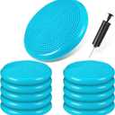 10 Pcs Wobble Cushion Wiggle Seat for Sensory Kid Flexible Seating Promotes Active Learning Improves Student Productivity Stability Inflated Balance Disc Pad with Air Pump for Classroom (Mint Green)