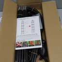 1 Pack Garden Obelisk Trellis for Climbing Plants Outdoor, 6FT Adjustable Metal Plant Support with 3 Decorative Tops, Black Rustproof Trellis for Roses, Tomatoes, Clematis & Vines