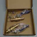 Brass Hose Barb Ball Valve Kit-2pcs 5/8" Heater Hose Shut Off Valve with Stainless Steel Clamps-High Temperature Resistance Shut off PEX Ball Valve for Water, Oil, Gas, Fuel line Fittings