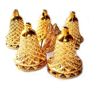 NANNUDECO Plastic Bells for Home Decor Ornaments Christmas Decor Hanging Bell for Craft 2.5 inch (12)