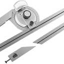 360 Degree Universal Bevel Protractor Angle Finder with Magnifying Glass for Internal And External Angle Measurement