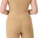 Maidenform Women's Shapewear Tummy Control Wear Your Own Bra, Open Bust Thigh Slimmer Bodysuit, Firm Body Shaper, L