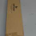 Curtain Rod 32 to 58 Inches (2.6-4.8ft), USFOOK 7/8 inch Telescoping Splicing Curtain rods for Windows 20 to 54 inches, Silver Decorative Drapery Rods for Home with Translucent Finials