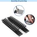 Autoparts 25 Pack Heat Cable Roof Clip for Securing Ice Dam Heat Tape and Heat Cable to Roofs