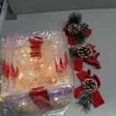 Christmas Decorations Indoor, Purtuemy Set of 3 Christmas Lighted Gift Boxes 60 LED Light up Xmas Present Ornament for Tree Indoor Outdoor Yard Holiday Door, Xmas Lights, Warm White, UL Plug (red)