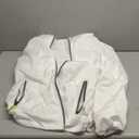 Lasher Womens Lightweight Windbreaker UV Protect Coat Hooded Zip Up Sport Jacket, XL, White