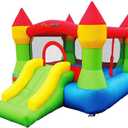 Bounceland Bounce House Castle with Basketball Hoop Inflatable Bouncer, Fun Slide, Safe Entrance Opening, UL Certified Strong Blower Included, 12 ft x 9 ft x 7 ft H