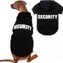 EXPAWLORER Dog Hoodies- Soft and Warm Dog Sweatshirt with Leash Hole, Halloween Dogs Costume Winter Autumn Fleece Pet Clothes with Print for Puppy,Cat, Small Medium Large Dogs (XX-Large, Security)