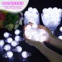 Sosation 100 Pcs Light up Ring LED Flashing Ring Party Favors Glow in The Dark Bumpy Jelly Finger Blinking for Kids Carnival Party Supplies(Clear)