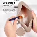 AGIKET Silicone Makeup Brush Holder Travel Cosmetic BagSoft Portable Cosmetic Face Brushes Holder with Upgrade Anti-Fall Out Magnetic Closure, Large Travel Makeup Brush Case - Walnut