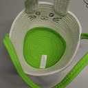 Holiday Home 9" Rope Basket -  Green, 1ct