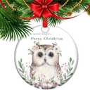 Special Daughter Christmas Ornament 2025, Ceramic Keepsake Last Minute Gift for Daughter Holiday Present, Cute Owl Wise Daughters Gifts (C8)