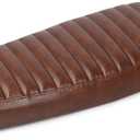 0165 Motorcycle Brat Cafe Racer Flat Vintage Saddle Seat Brown(subframe modification is required)