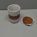 Large Storage Containers with Lids, Ceramic Coffee Container Kitchen Food Storage Jars for Spice Sugar Tea Bag, Stackable Decorative Jars for Counter, White & 61 fl.oz