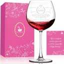 Swanfort 70th Birthday Gifts for Women, 1955 Vintage Wine Glass, Elegant Present for Mom, Grandma, or Wife – Celebrating 70 Years of Love and Life